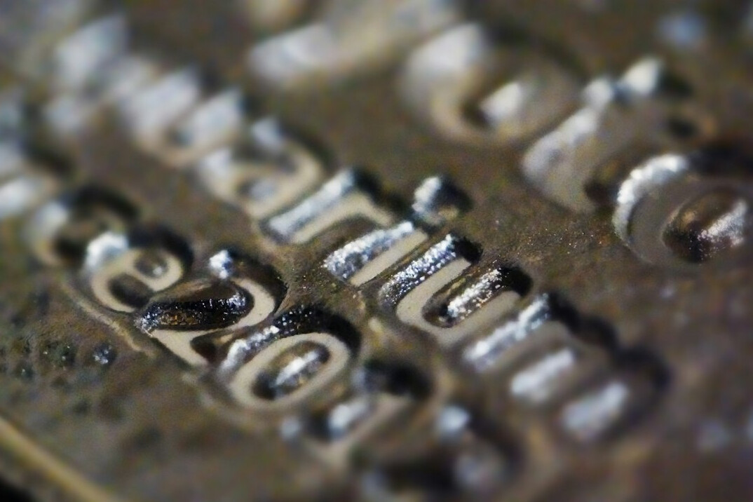 Close-up of a newspaper printing press