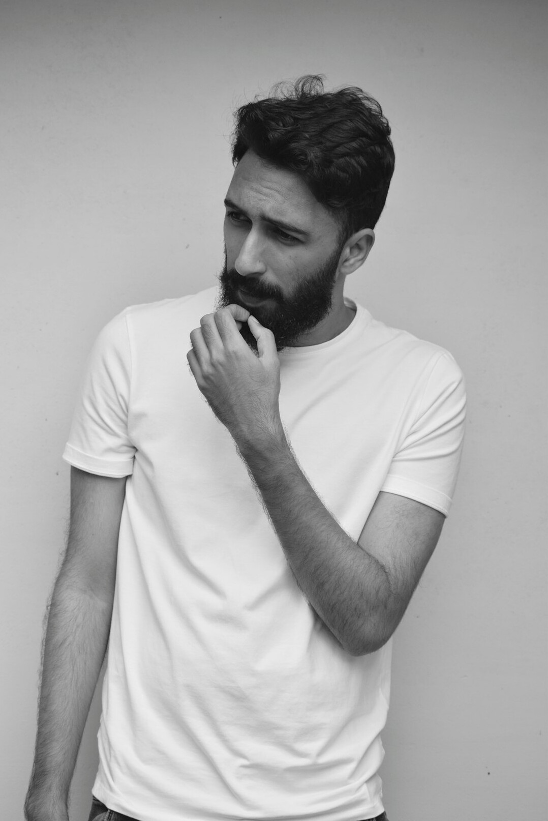 Studio portrait of a man with a beard